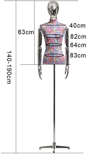 Mannequin Dress Form Torso Mannequin Torso Female Tailors Dummy Mannequin Dressmakers Dummies Fashion Students Display Bust Adjustable for Apparel Jewelry Display Stand (