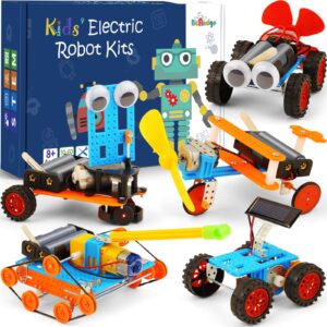 stem kits for kids age 6-8 8-12, 6 7 year old boy birthday gift, crafts for boys robot building kit 5-7, stem toys science experiments activities engineering projects, unique gifts for 8 9 10 11 12 +