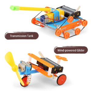 STEM Kits for Kids Age 6-8 8-12, 6 7 Year Old Boy Birthday Gift, Crafts for Boys Robot Building Kit 5-7, STEM Toys Science Experiments Activities Engineering Projects, Unique Gifts for 8 9 10 11 12 +