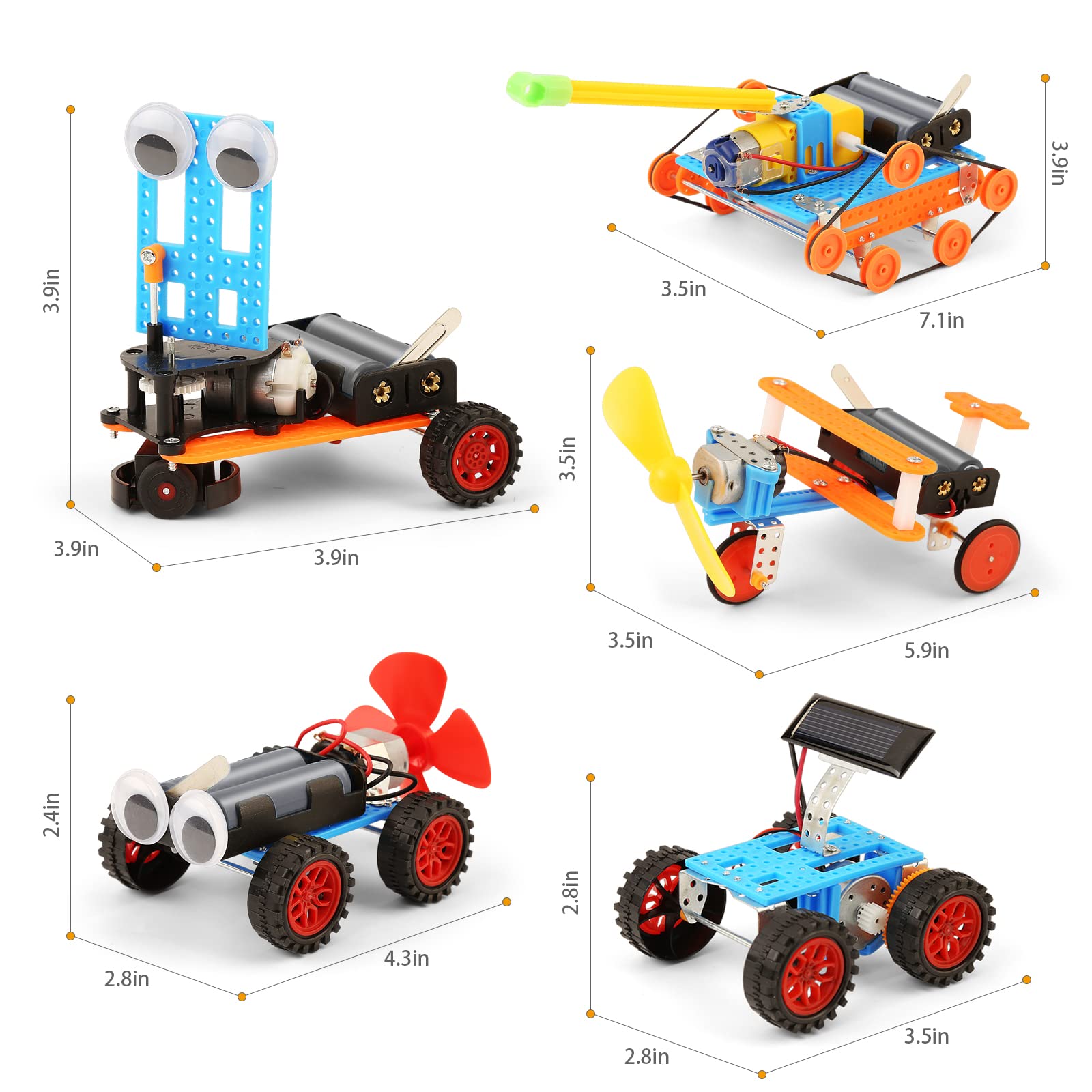 STEM Kits for Kids Age 6-8 8-12, 6 7 Year Old Boy Birthday Gift, Crafts for Boys Robot Building Kit 5-7, STEM Toys Science Experiments Activities Engineering Projects, Unique Gifts for 8 9 10 11 12 +