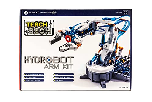 Teach Tech “Hydrobot Arm Kit”, Hydraulic Kit, STEM Building Toy for Kids 12+