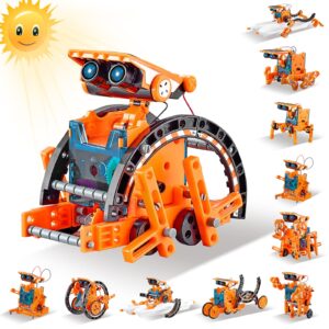 HISTOYE STEM Solar Robot Kit for Kids 6 7 8 9 10 11 12,Robotics for Kids Ages 8-12,12-in-1 Stem Projects for Kids,Gift Toys for 6 7 8 9 10 11 12 year old boys girls