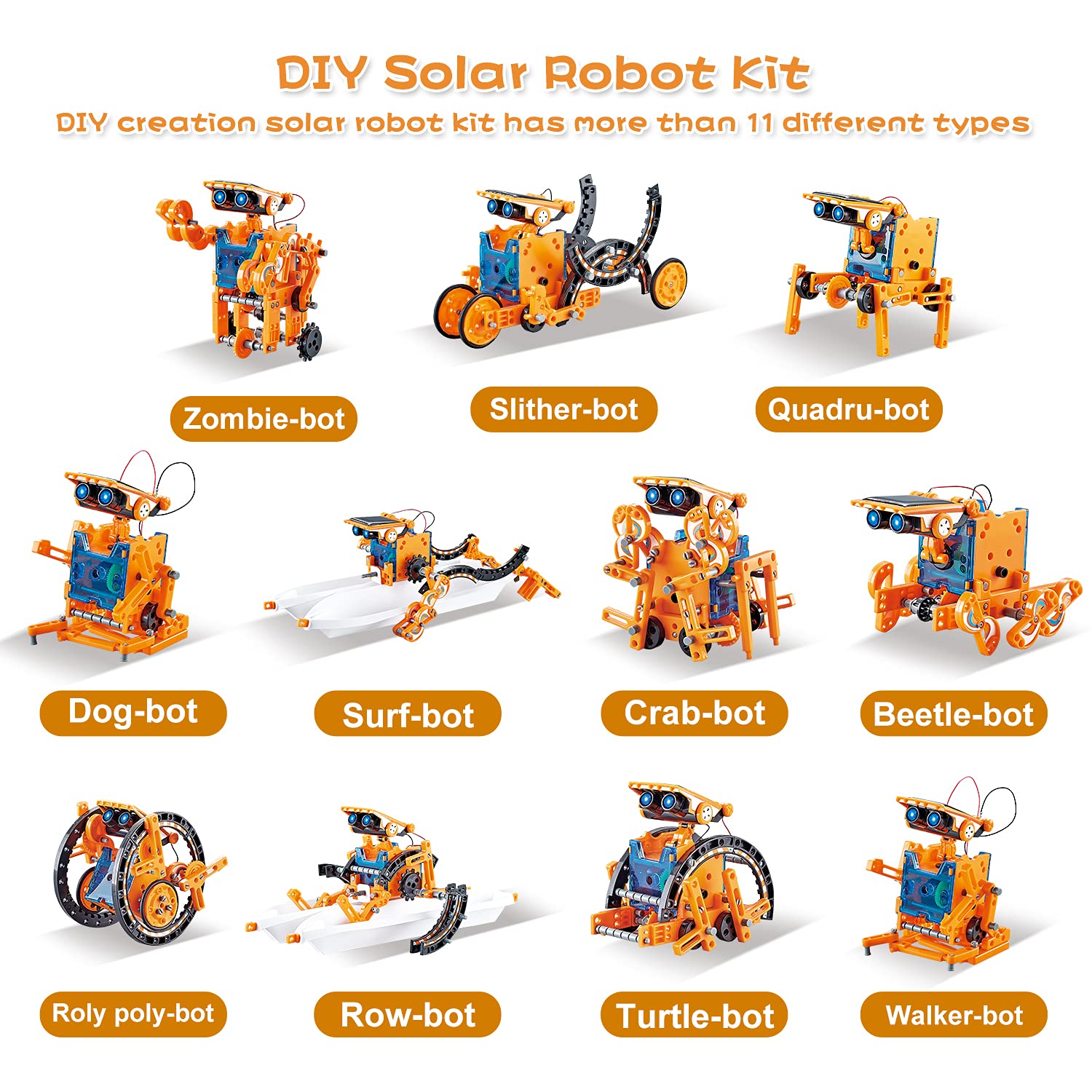 HISTOYE STEM Solar Robot Kit for Kids 6 7 8 9 10 11 12,Robotics for Kids Ages 8-12,12-in-1 Stem Projects for Kids,Gift Toys for 6 7 8 9 10 11 12 year old boys girls