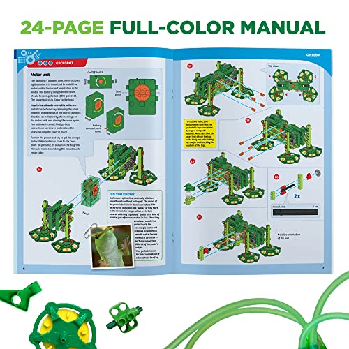 Thames & Kosmos Geckobot STEM Experiment Kit | Build a Wall-Climbing Robot & 6 Other Mechanical Creations | Explore The Physics of Air Pressure & Suction | Difficulty Level: Advanced