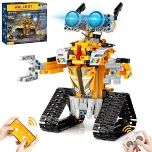 sillbird stem projects for kids ages 8-12, remote & app controlled robot building kit toys gifts for boys girls age 8 9 10 11 12-15 (468 pcs)