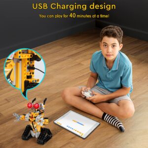 Sillbird STEM Projects for Kids Ages 8-12, Remote & APP Controlled Robot Building kit Toys Gifts for Boys Girls Age 8 9 10 11 12-15 (468 Pcs)