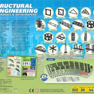 Thames & Kosmos Structural Engineering: Bridges & Skyscrapers | Science & Engineering Kit | Build 20 Models | Learn about Force, Load, Compression, Tension | Parents' Choice Gold Award Winner, Blue