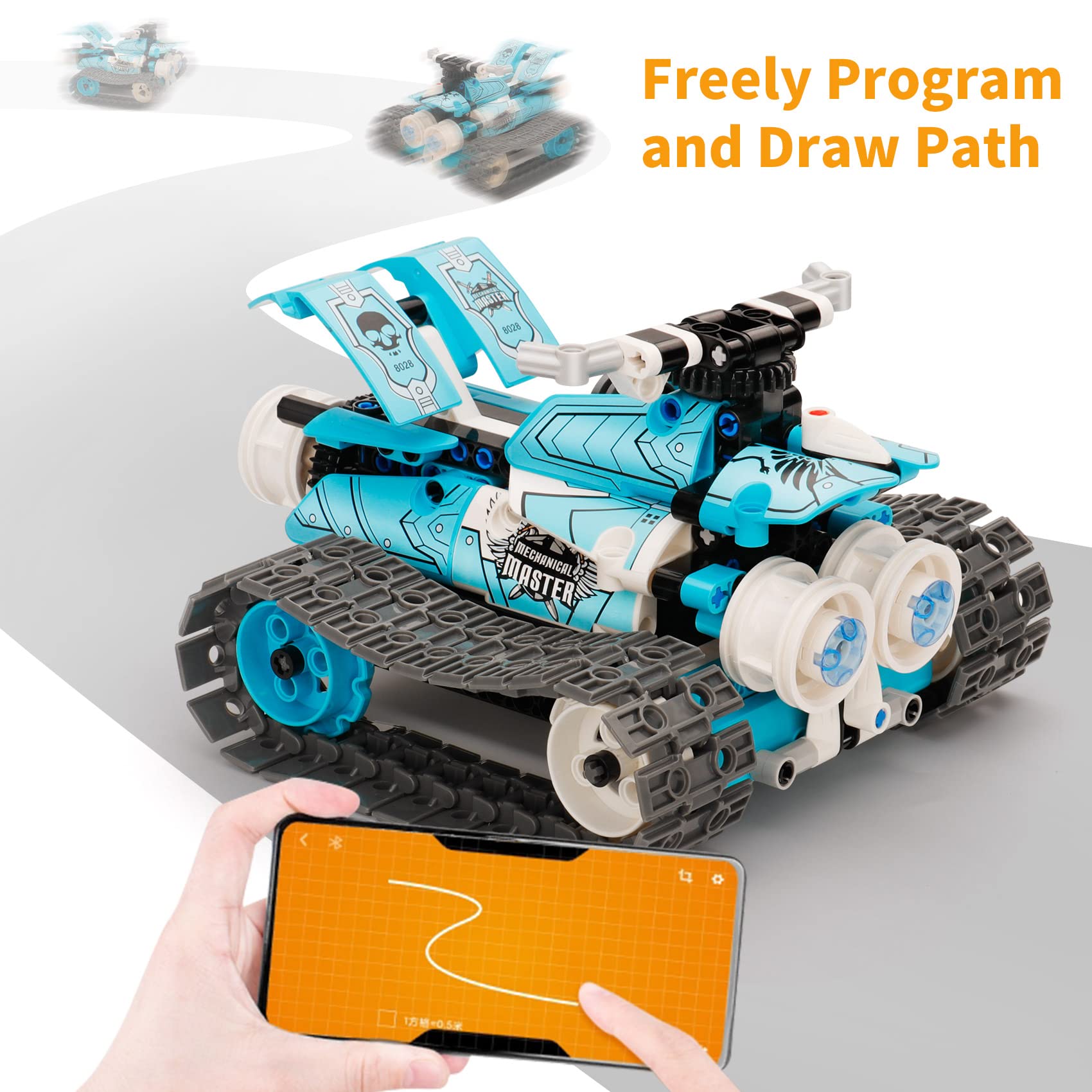 Remote Control Robot Building kits for kids 6-12- 3 in 1 STEM Projects APP/RC Robotics for kids ages 8-12 and up, Christmas Birthday Gifts Toys for Boys and Girls