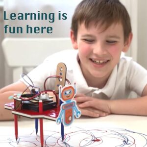 ButterflyEdufields STEM Robotics Projects Kit 10in1 Robots with Sensors for Ages 8-12 Electronics Engineering Kit with Circuit Board for Kids | Homeschooling | 50+ Parts