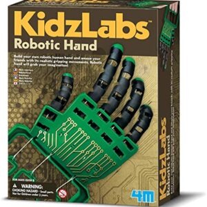 4M Kidzlabs Robotic Hand Kit, Build Your Own Robotic Hand, For Boys & Girls Ages 8+