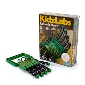 4M Kidzlabs Robotic Hand Kit, Build Your Own Robotic Hand, For Boys & Girls Ages 8+