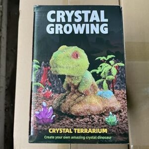 Dinosaur Crystal Growing Kit - STEM Science Experiment for Kids Ages 8-12, Grow Your Own Crystal Terrarium, DIY Gift for Christmas or Birthdays