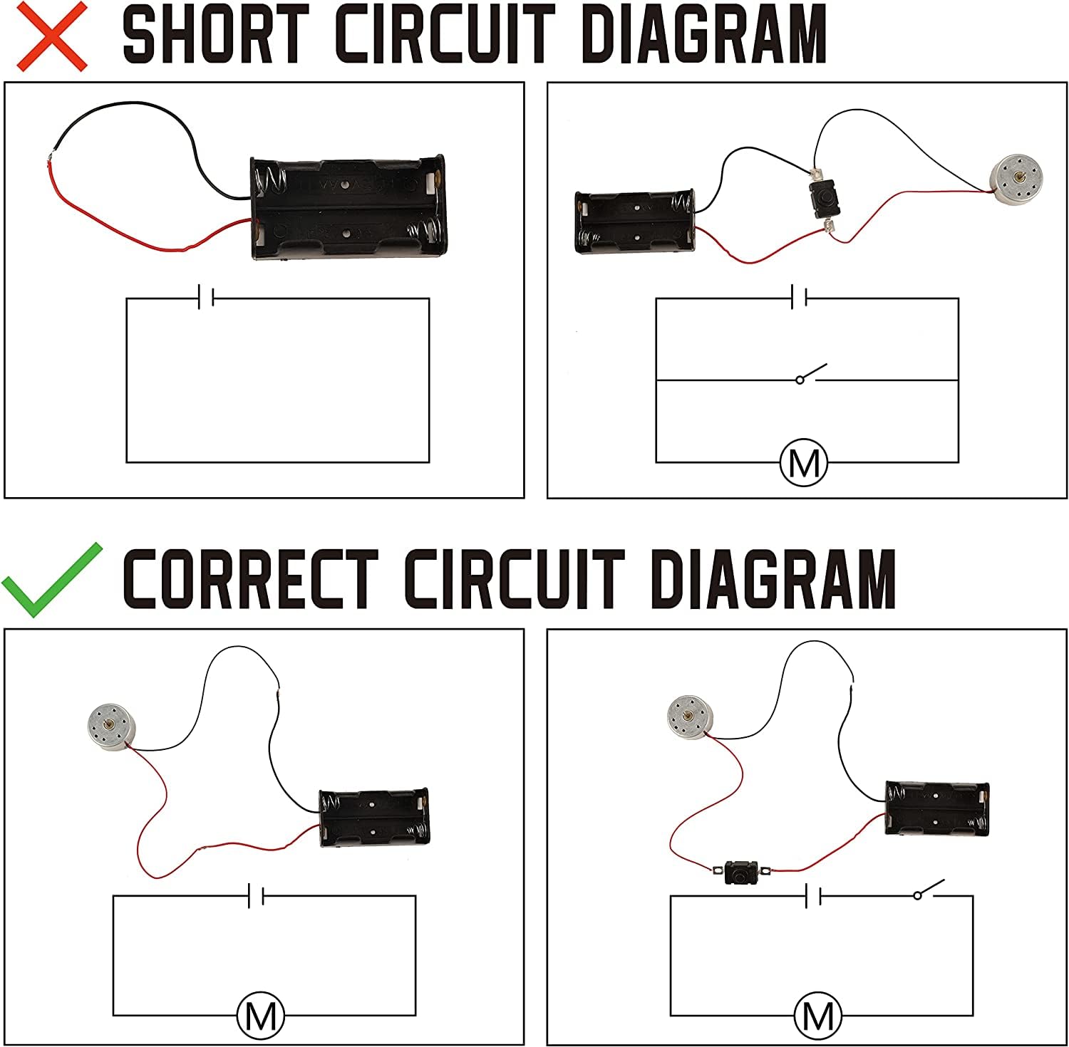 Electric Circuit Motor Kit with Solar Panel, Solar Motor Kit for Kids Physics Science Experiment Learning Kits, DIY Educational STEM Project for Kids & Teens, Girls & Boys