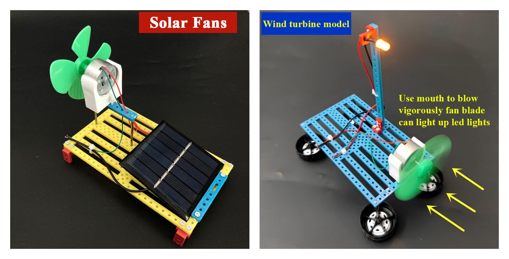 Electric Circuit Motor Kit with Solar Panel, Solar Motor Kit for Kids Physics Science Experiment Learning Kits, DIY Educational STEM Project for Kids & Teens, Girls & Boys