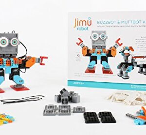 UBTECH JR0602 Jimu Robot BuzzBot & MuttBot - App Enabled STEM Learning Robotic Building Block Kit