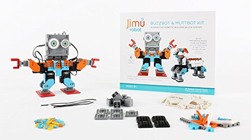 UBTECH JR0602 Jimu Robot BuzzBot & MuttBot - App Enabled STEM Learning Robotic Building Block Kit