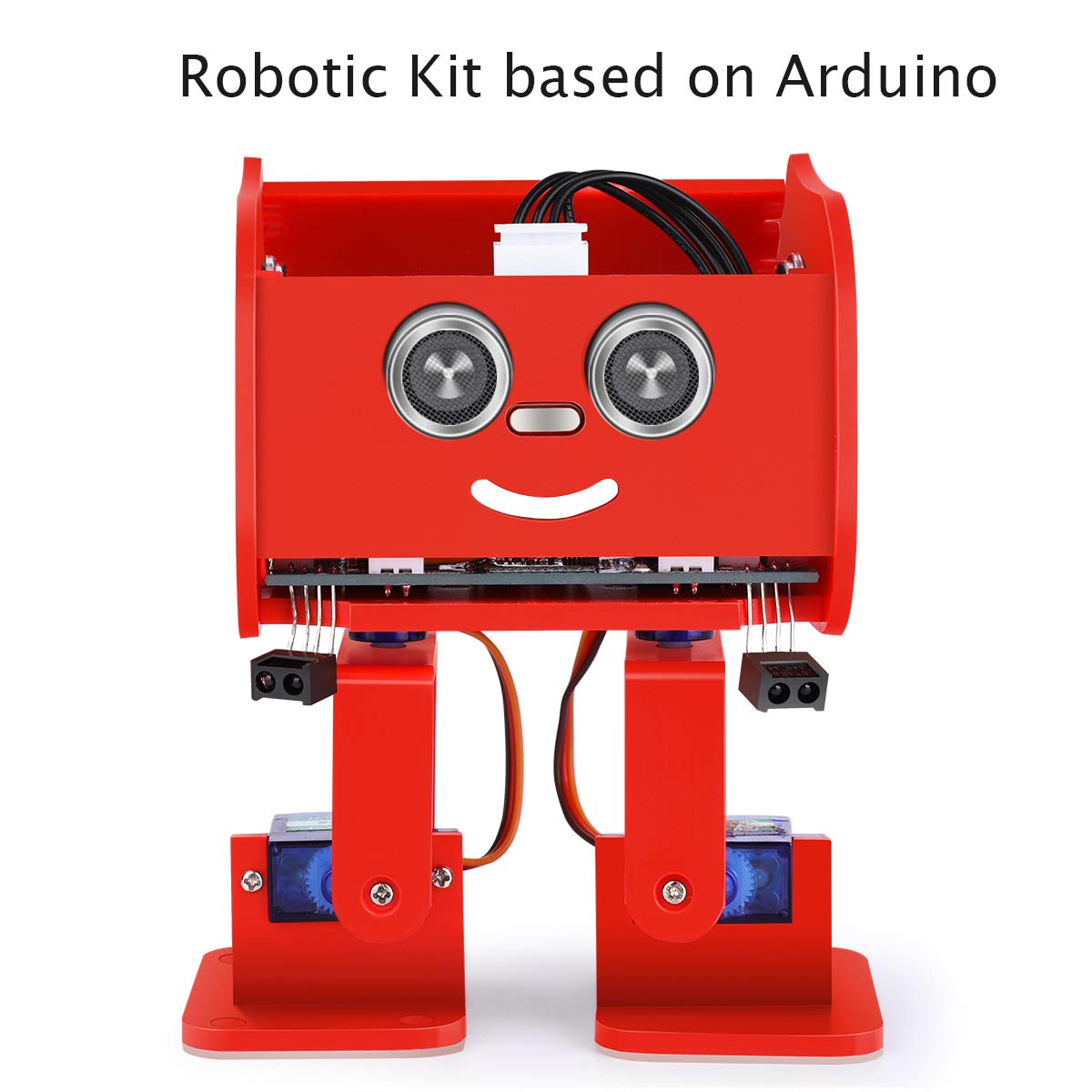 ELEGOO Penguin Bot Biped Robot Kit Compatible with Arduino IDE, STEM Project for Kids, Teens, Adults, Robotics & Engineering Toy, Science & Coding Set for Kids, Gift for Boys Girls (Red)