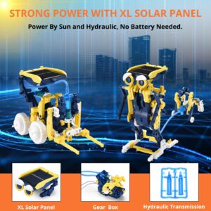 OUTOGO STEM Projects 11-in-1 Solar Robot Toy for Kids Ages 8-12, Science Kits Educational Robotics to Build, Christmas Birthday Gifts for 8 9 10 11 12 13 14 Year Old Boys Girls Teens.