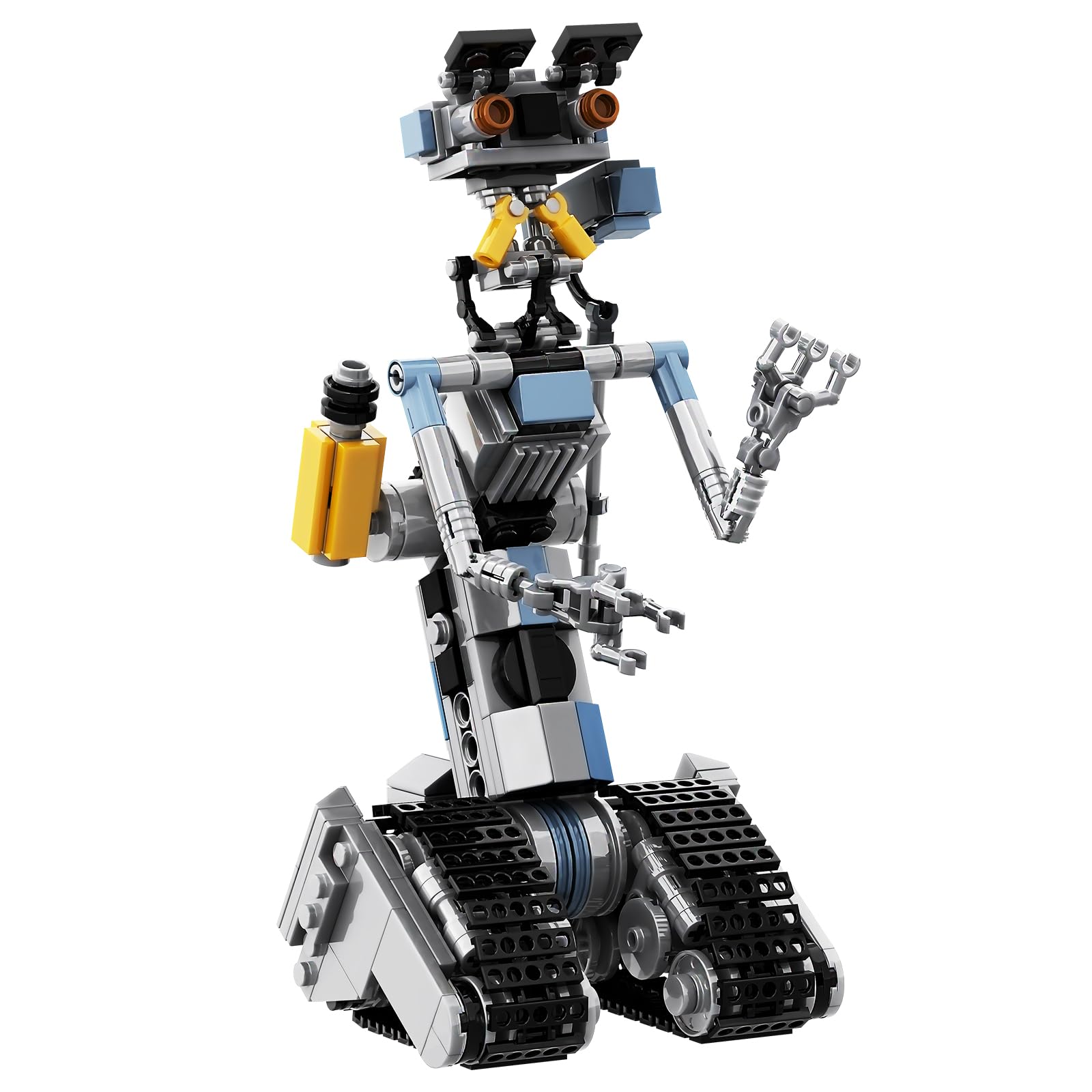 370 Pieces Johnny 5 Robot Building Set, Short Open Circuit Johnny Five Robot Model Toys, Compatible for Lego, Educational Gift Set for Ages 8-14 Boys