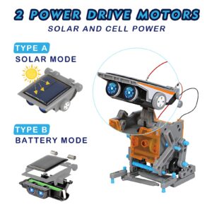 STEM Projects for Kids Ages 8-12, Solar Robot 12-in-1 Building Toys, Gifts for 8 9 10 11 12 Year Old Boys Girls, Education Science Robotics Kits Stem Toys, DIY Learning Science Boys Toys