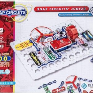 Snap Circuits Jr. SC-100 Electronics Exploration Kit, Over 100 Projects, Full Color Project Manual, 28 Parts, STEM Educational Toy for Kids 8 +