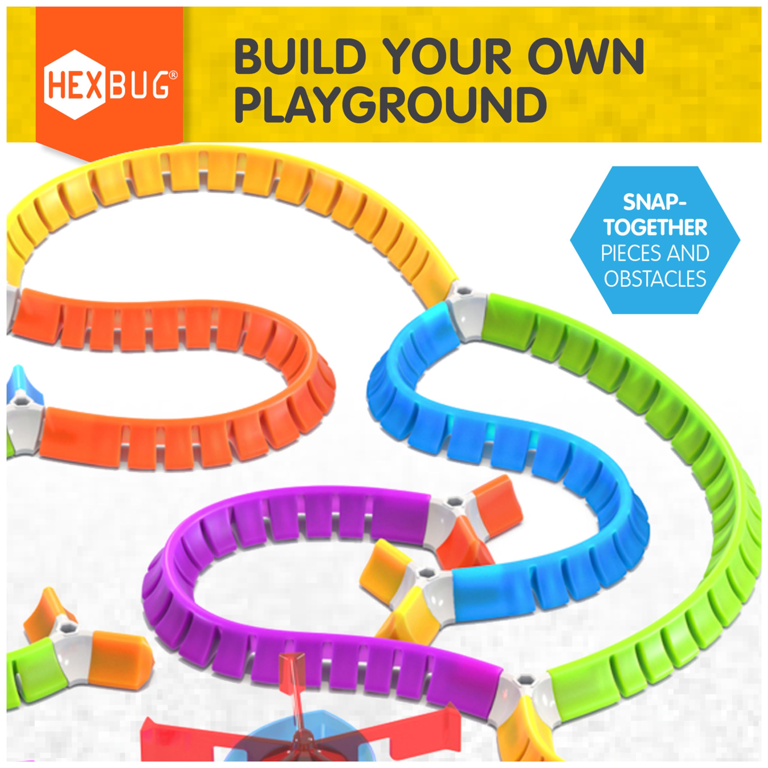 HEXBUG Nano Land, Sensory Toys for Kids & Cats with Over 40 Pieces & 3 Nano Bugs, STEM Kits & Mini Robot Toy for Kids Ages 3 & Up, Batteries Included