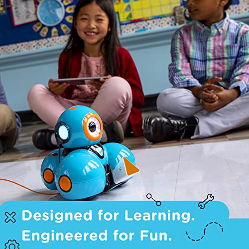 Wonder Workshop Dash Robot Wonder Pack – Coding Educational Bundle for Kids 6+ – Free STEM Apps with Instructional Videos - Launcher Toy, Sketch Kit Drawing, Gripper Building