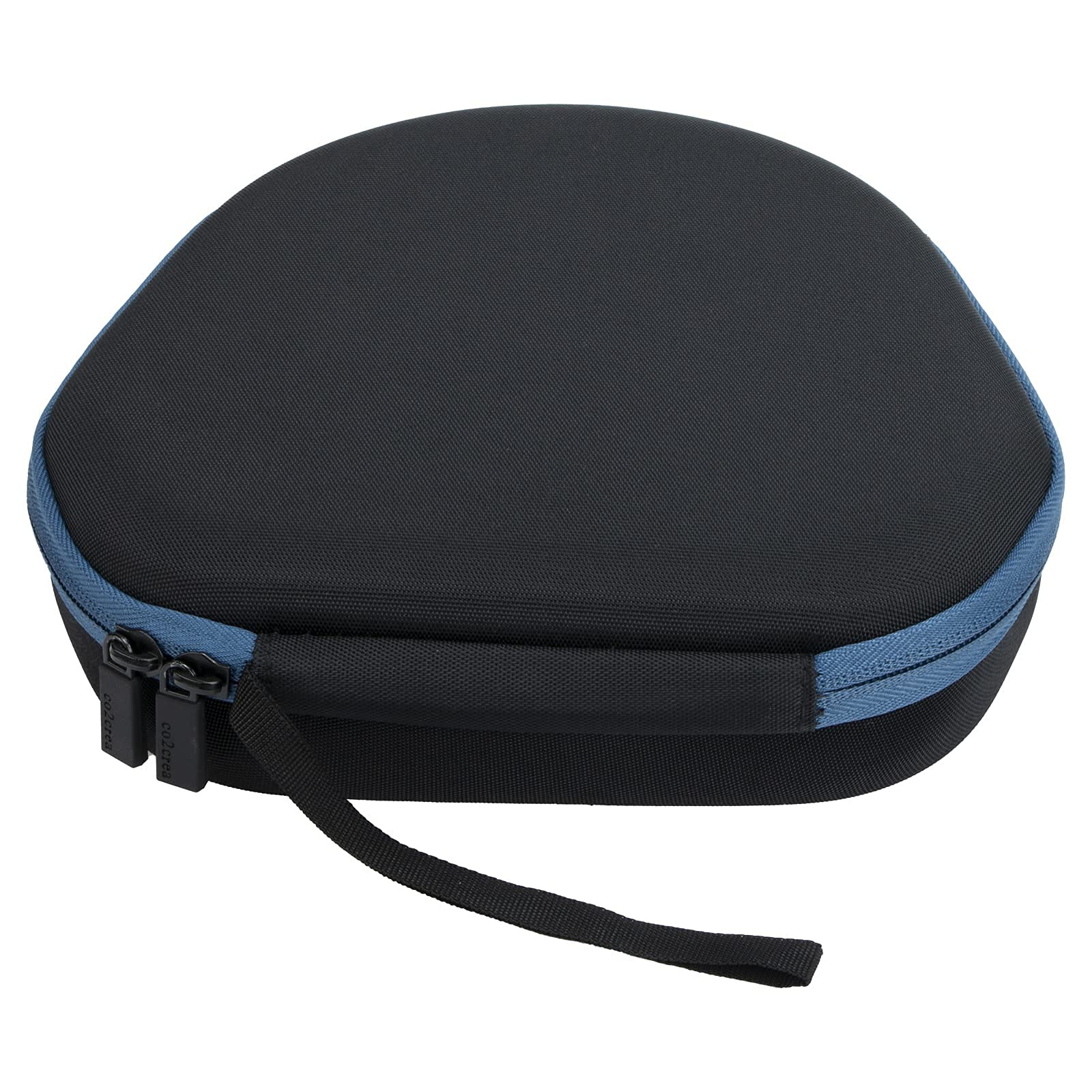 co2CREA Hard Case with Sleep Mode Replacement for Apple AirPods Max Headphone (Black Case + Inside Blue)