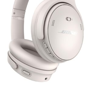 Bose QuietComfort Wireless Noise Cancelling Headphones, Bluetooth Over Ear Headphones with Up To 24 Hours of Battery Life, White Smoke