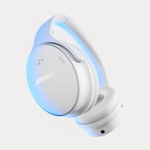 Bose QuietComfort Wireless Noise Cancelling Headphones, Bluetooth Over Ear Headphones with Up To 24 Hours of Battery Life, White Smoke