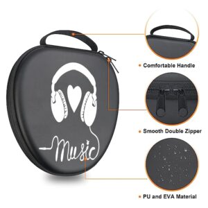 Hard Case for New AirPods Max, Travel Carrying Headphone Case with Music Cool Music Earpad Cover Protective Portable Storage Bag Gift APM5