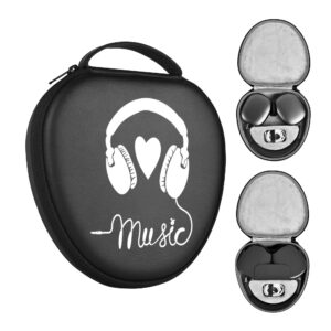 Hard Case for New AirPods Max, Travel Carrying Headphone Case with Music Cool Music Earpad Cover Protective Portable Storage Bag Gift APM5