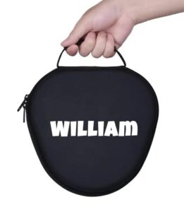 hard case for new airpods max, travel carrying headphone case with custom name earpad cover protective portable storage bag personalized gift apm1