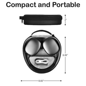 Hard Case for New AirPods Max, Travel Carrying Headphone Case with Custom Name Earpad Cover Protective Portable Storage Bag Personalized Gift APM1