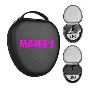 Hard Case for New AirPods Max, Travel Carrying Headphone Case with Custom Name Earpad Cover Protective Portable Storage Bag Personalized Gift APM1