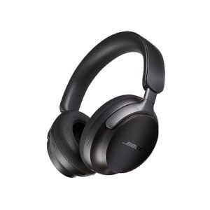 bose quietcomfort ultra wireless noise cancelling headphones with spatial audio, over-the-ear headphones with mic, up to 24 hours of battery life, black