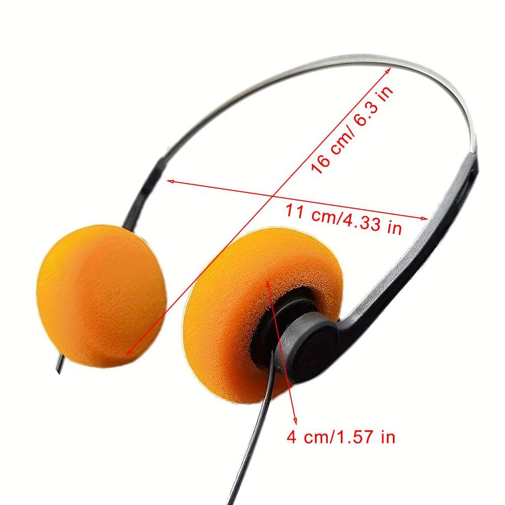 Retro Lightweight Earphones,Hi-Fi Stereo Earphone Headset,Retro Over-Ear Headphone,Walkman Headphone Vintage Feelings Underwire Headphone Hi-Fi Stereo Headphone