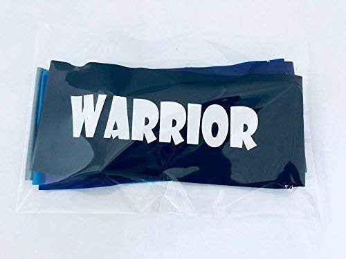 5 Pack of Ninja Headbands, Warrior Headband for Kids, Adult Wide Headbands, Ninja Party Favors for Boys, Unisex Athletic Headgear Five Pack - Set of 5 (Multi Red)