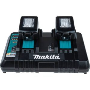 Makita DC18RD 18V Lithium-Ion Dual Port Rapid Optimum Charger, 2-Port