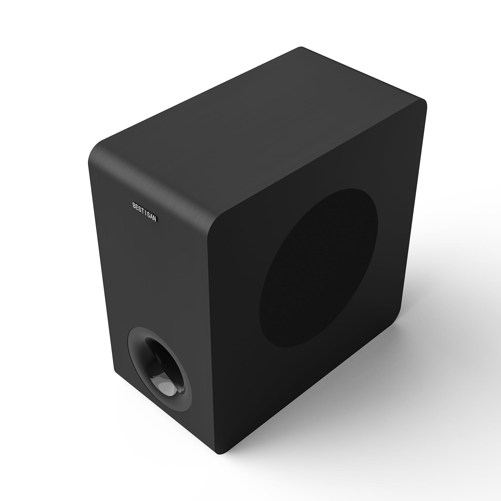 Powered Subwoofer, Bestisan 6.5" Active Home Audio Subwoofer in Compact Design for Receiver,Deep Bass in Black