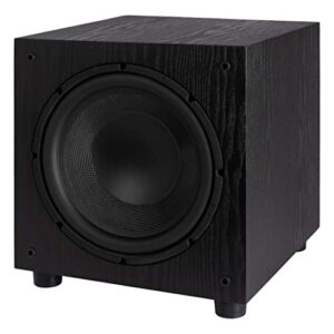 Elac SUB1010 120 Watt 10" Powered Subwoofer, Black, SUB1010-BK