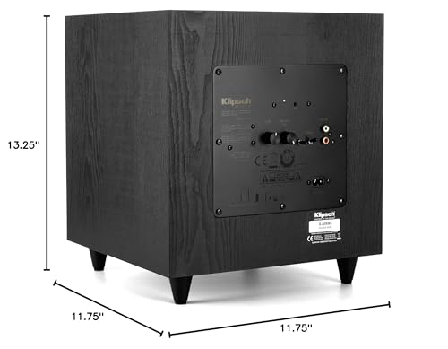 Klipsch R-80SWi 8-inch 150W Wireless Subwoofer with High Performance Driver for Deep Bass Black