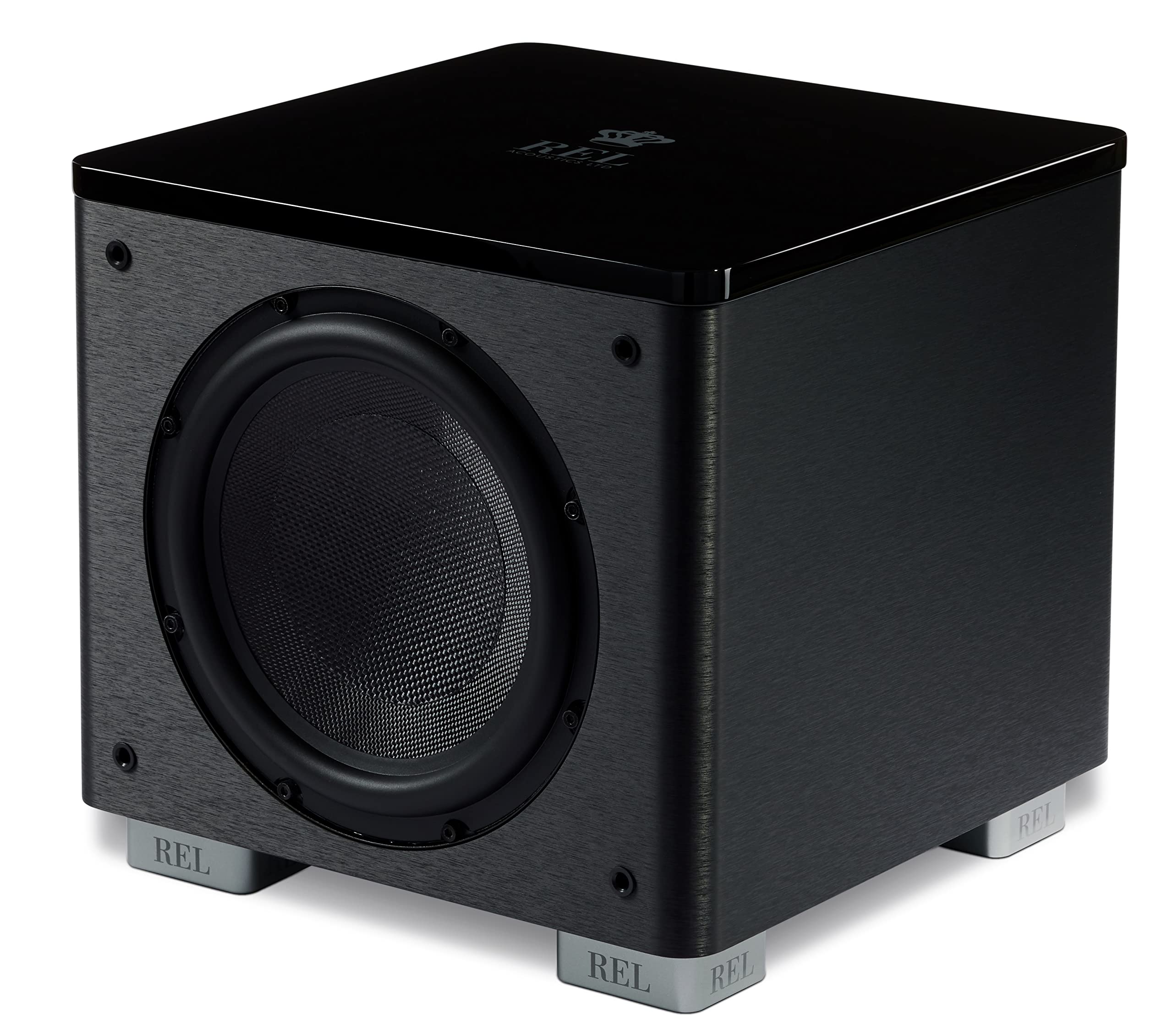 REL Acoustics HT/1003 MKII Subwoofer, HT-Air Wireless compatible, Line Grained Black Composite