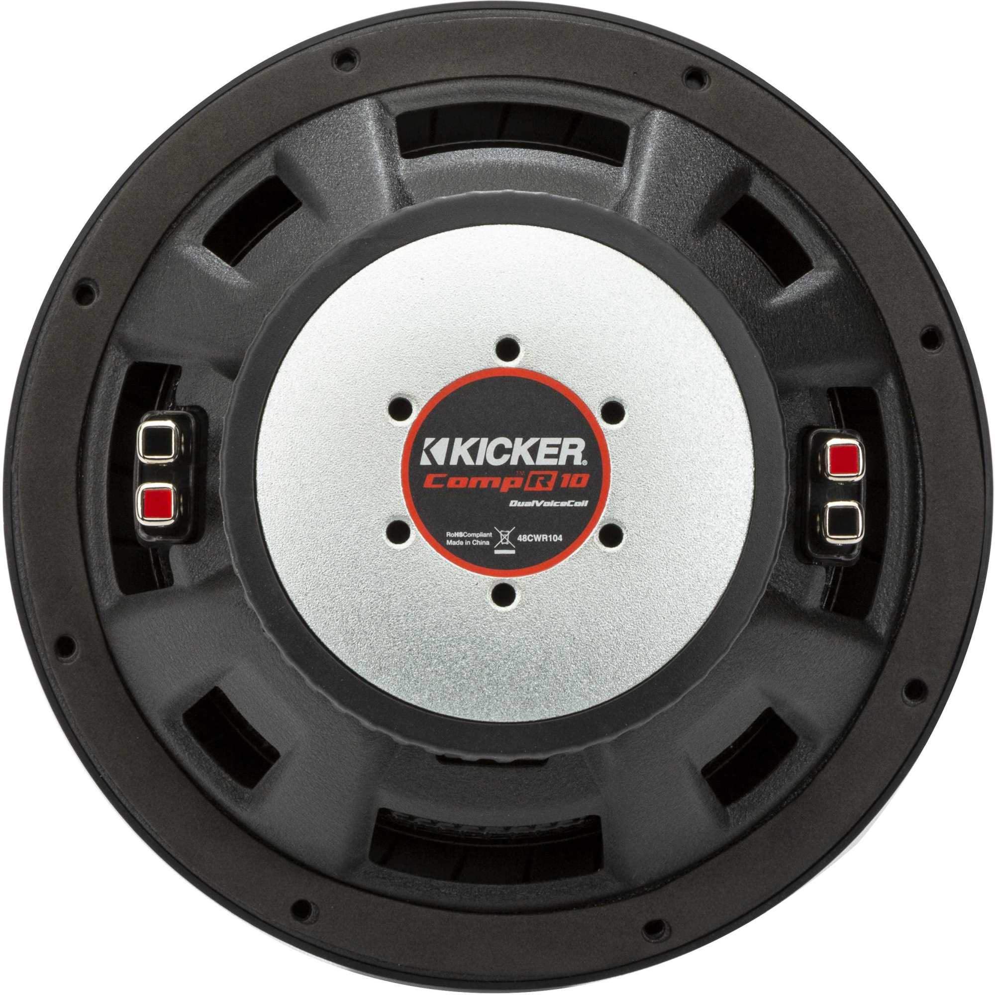 KICKER 48CWR104 CompR 10" Subwoofer, DVC, 4-ohm