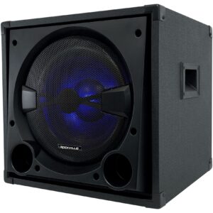 Rockville BASS Blaster 12 12" 800w Powered Home Audio Subwoofer Theater Sub, Black