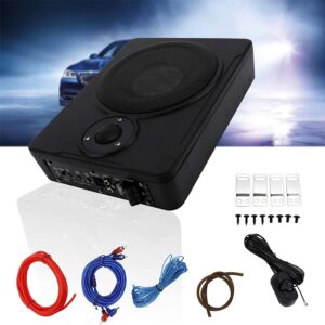 Patioer 8" 600w Car/Truck Audio Slim Under-Seat Powered Subwoofer Sub Bass Speaker Kit