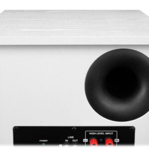 Rockville Rock Shaker 10" Inch White 400w Powered Home Theater Subwoofer Sub