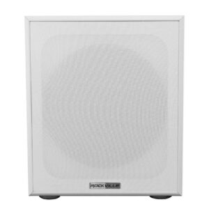 Rockville Rock Shaker 10" Inch White 400w Powered Home Theater Subwoofer Sub