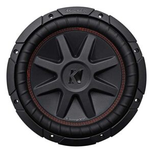 kicker compvr 10-inch (25cm) subwoofer, dvc, 4-ohm, 350w