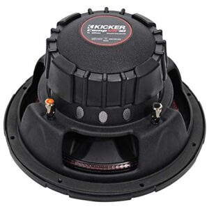 KICKER CompVR 10-Inch (25cm) Subwoofer, DVC, 4-Ohm, 350W